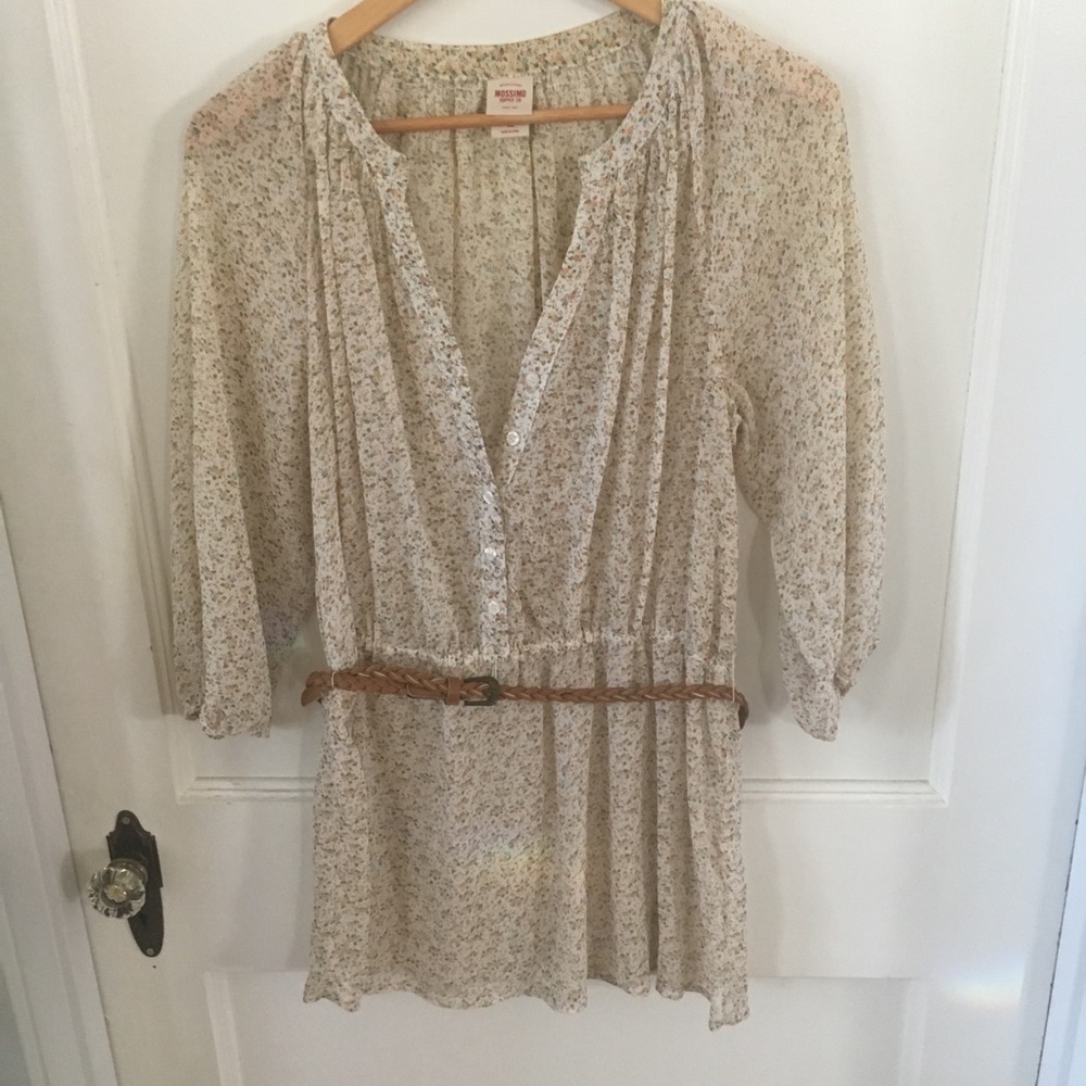Romantic Sheer Peasant Blouse